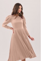 CLOSET Blush Pleated Dress