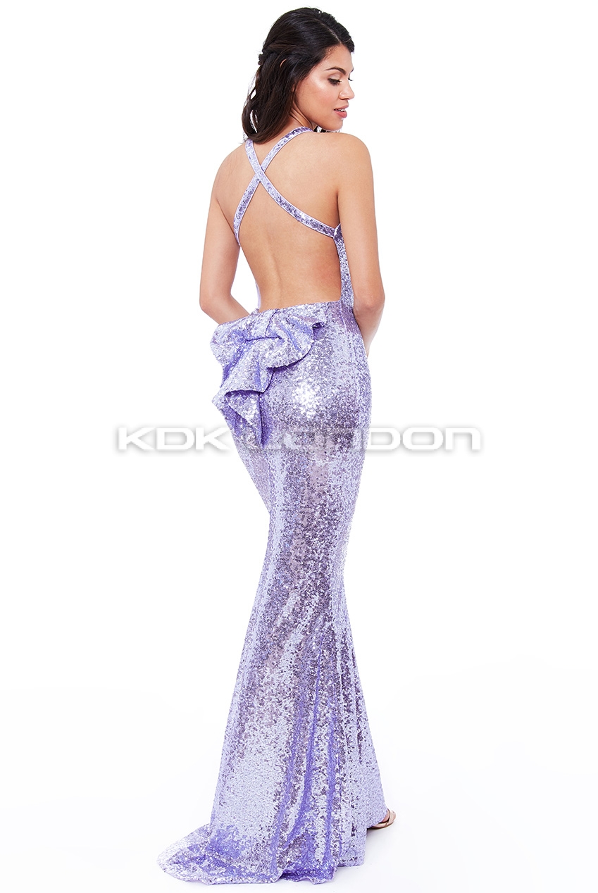 lavender sequin dress