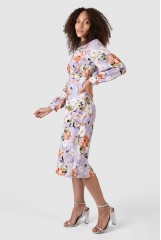 CLOSET Lilac Puff Sleeve Dress