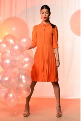 CLOSET Orange Mini Shirt Dress