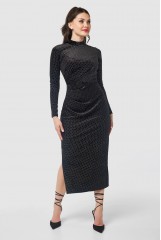 CLOSET Black Pencil Long Sleeve Midi Dress